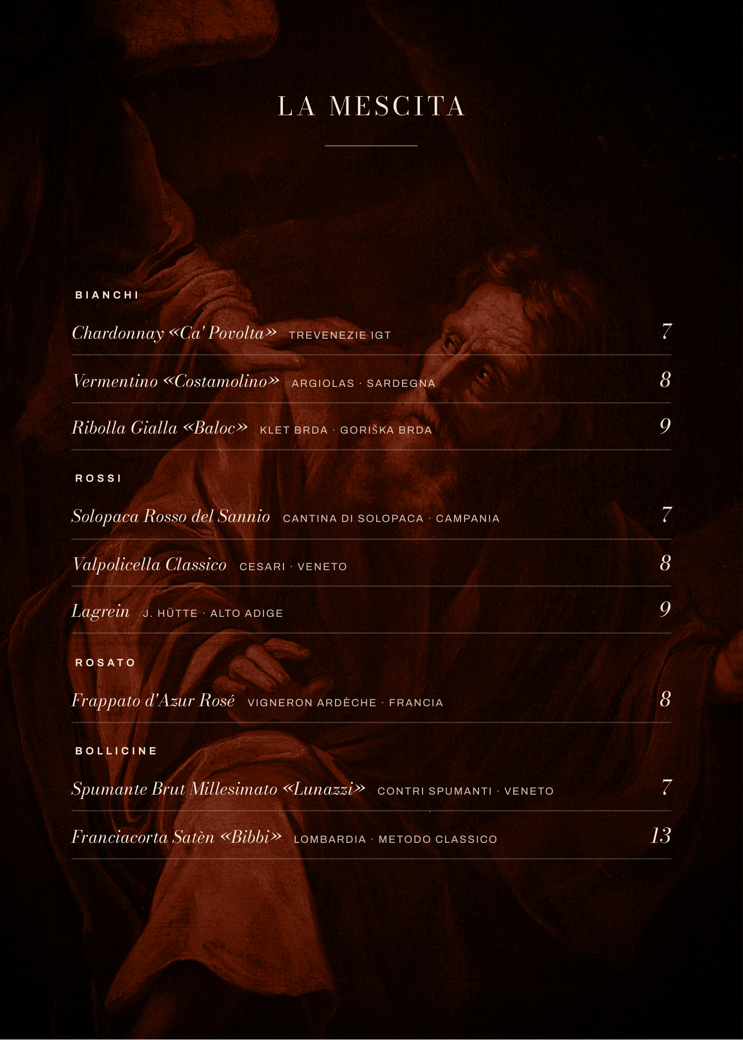 Carta dei Vini — 7